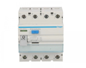 Wyłącznik różnicowoprądowy 4P 63A 0,03A typ AC CDC463J