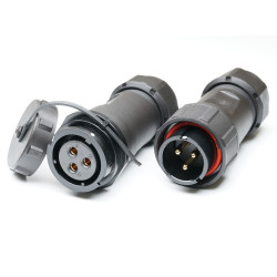 Przemysłowe złącza okrągłe 3, 3-pinowe SY21 Kabel, Układ szeregowy Wtyczka, gniazdo RS PRO