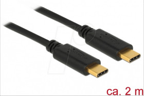83324 Delock cable USB 2.0 C male > C male 5A 2 m