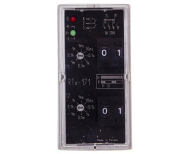 Przekaźnik czasowy 2P 5A 0,001sek-99h 220-230V AC/DC praca cykliczna,(start od załączenia na nastawiony czas) RTX-171 220/230