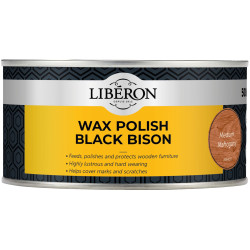 Liberon 126876 Black Bison Wax Paste Medium Mahogany 500ml