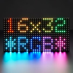 Medium 16 x 32 RGB LED matrix panel - 6mm Pitch