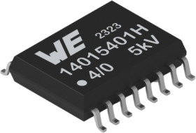 Capacitive Digital Isolator, SOIC-16, Würth Elektronik eiSos 18014115401H