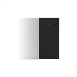 Simon 55 Klawisz połówkowy prawostronny z piktogramem +/-” do produktów elektronicznych Czarny mat TKE25/149