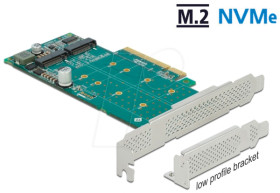 89045 Converter PCIe x8 &gt; 2 x M.2 NVMe