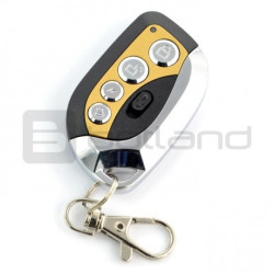 Uniwersalny pilot samokopiujący AG197B - 4 kanałowy - stały kod 433,92MHz czarnozłoty z wyłącznikiem