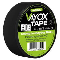 Taśma izolacyjna PVC 19mm x 20yd czarna VA0328 Vayox