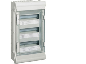 Rozdzielnica hermetyczna natynkowa 36 modułowa 3x12M drzwi transparentne IP65 vector II VE312L HAGER