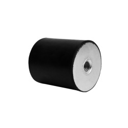 Podstawka antywibracyjna M12 średnica 75mm wysokość całkowita 40mm Cylinder gumowy