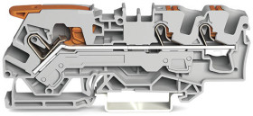 Blok zacisków przelotowych WAGO poziomy: Pojedynczy 20 → 8AWGWciskany zacisk Cage Clamp TOPJOB S, 2106 raster: