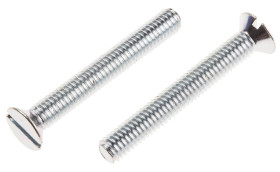 Śruby maszynowe M4 łeb z łbem stożkowym Stalowe długość 30.0mm skok 0.70mm