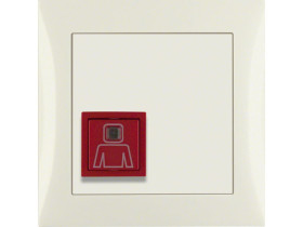 B.Kwadrat/S.1 System przywoławczy przycisk przywołania z ramką kremowy połysk 52068982 HAGER