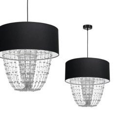 Lampa wisząca ALMERIA BLACK/CHROME 1xE27 MLP6432 Milagro