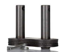 Ogniwo łańcucha rolkowego, typ: 100-1, połączenie: ‎Łącze łączące, Stal węglowa