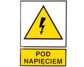 Tabliczka /znak ostrzegawczy/ TZO 148X210S PODNAP. E04TZ-01011140800 /10szt./