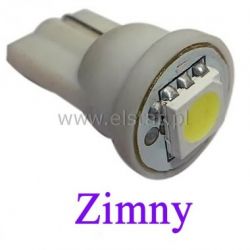 Żarówka samoch. 1xSMD 12V biała zimna W5W T10