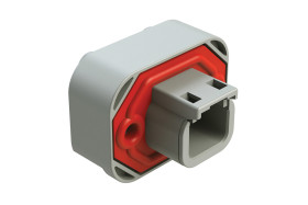 Złącze samochodowe 2-pinowe Amphenol Industrial -rzędowe Męski 7.5A AT Montaż na kołnierzu Złącze samochodowe