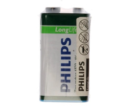 Bateria cynkowo-węglowa 6F22 / 9V LongLife 6F22L1F/10 /tacka/