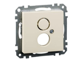 MERTEN SYSTEM M Ramka montażowa z płytką centralną mechanizmów zgodnych z DIN 41524 kremowy MTN290344 SCHNEIDER ELECTRIC