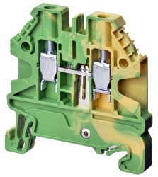 Kostka zaciskowa na szynie DIN Omron poziomy: Pojedynczy 20 → 14AWGŚruba XW5G 600 V