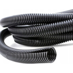 peszel czarny 16/12mm rozcięty samochodowy 1m