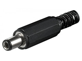 Wtyk DC z zabezpieczeniem przed zginaniem otwór wiercony 2,5...