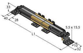 Turck Kurtyna świetlna SLPR25-270P8 Wysokość ochronna 270 mm