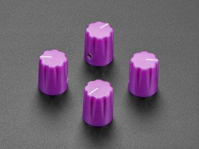 Adafruit Violet Micro Potentiometer Knob - 4 pack