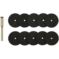 Draper 08957 Cutting Wheels and Holder for D20 Engraver/Grinder (10 Piece)