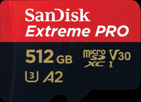 SDSQXCD-512G-GN6MA MicroSDHX memory card, 512 GB