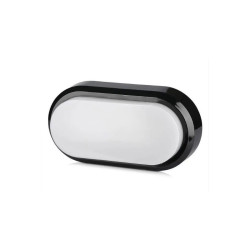 Oprawa kanałowa LED 8W 560lm 3K owalna czarna 1308 VT-8038 V-TAC