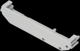 End piece, PA, (L x W x H) 82 x 11.2 x 16 mm, light gray, B6724333