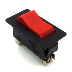 Przełącznik WA-8A 6A/250VAC OFF-ON Czerwony klawisz, Śruby