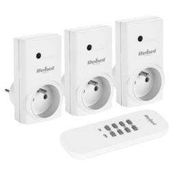 Gniazdo sieciowe sterowane pilot x3 małe