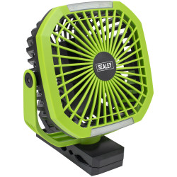 Sealey SCF8WL 4-Speed Portable Clip Fan with Worklight 8&quot;