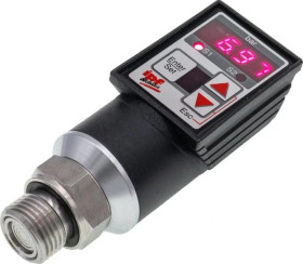 Czujnik ciśnienia, Ø38mm 122long, 0-400bar, 12-32VDC, G1/2 cala A, 2x PNP NC/NO, 0-10V/4-20mA DW343116