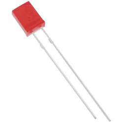 TRU COMPONENTS 1577440 LED wired Red Rectangular 2x5mm 750mcd 120&#xB0; 20mA