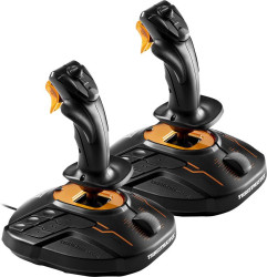 Joystick do symulatorów lotu Thrustmaster T.16000M Space Sim Duo Stick PC czarny, pomarańczowy