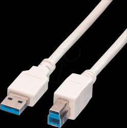 11.99.8869 USB 3.0 cable, USB-A connector to USB-B connector, 0.8 m