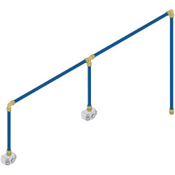 Sealey SBAKIT228 SharkBite&#xAE; 12m 2-Drop Air Supply System Kit 28mm