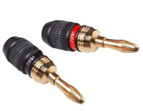 Wtyk banan VEOZ 2szt czerwony+czarny x188 e80