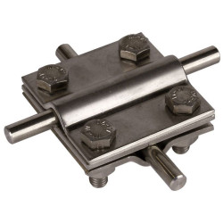 DEHN 319209 KS 8.10 FL30 ZP V4A Cross Piece for Round/Flat Conductors