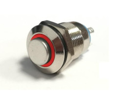 PRZEŁĄCZNIK MONOSTABILNY OKRĄGŁY 2A 250V CZERWONY MKX