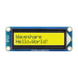 Moduł LCD1602 I2C zielony 2×16 alfanumeryczny - Waveshare 30496