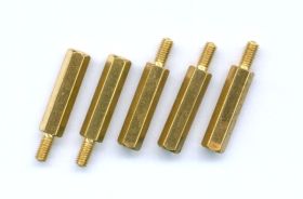 M3 TULEJKA 18mm GWINT ZEWNĘTRZNY/WEWNĘTRZNY (5 SZTUK) (ZLM3-TUL18-ZW)