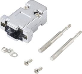 TRU COMPONENTS TC-9878208 Obudowa złącza D-SUB, tworzywo sztuczne, 1 szt.