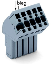 Gniazdo X-COM 1-przewodowe 8-biegunowe szare 769-108/022-000 /25szt./