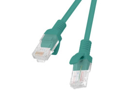 Kabel krosowy patchcord U/UTP kat.5e 0,25m zielony PCU5-10CC-0025-G