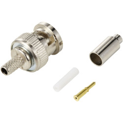 TruComponents 160860 BNC connector Plug, straight 50 &#x3A9;