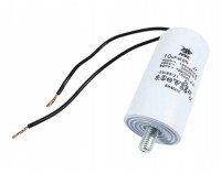 KRS10/450KAB Kondensator rozruchowy do silnika 10uF napięcie 450V - wyprowadzenie kablowe